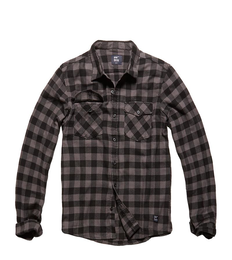 Vintage Industries - Vintage Industries Harley Shirt Grijs